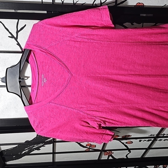 Eileen Fisher Pink V Neck‎ Jersey Pullover Dress Size Small - Picture 2 of 5